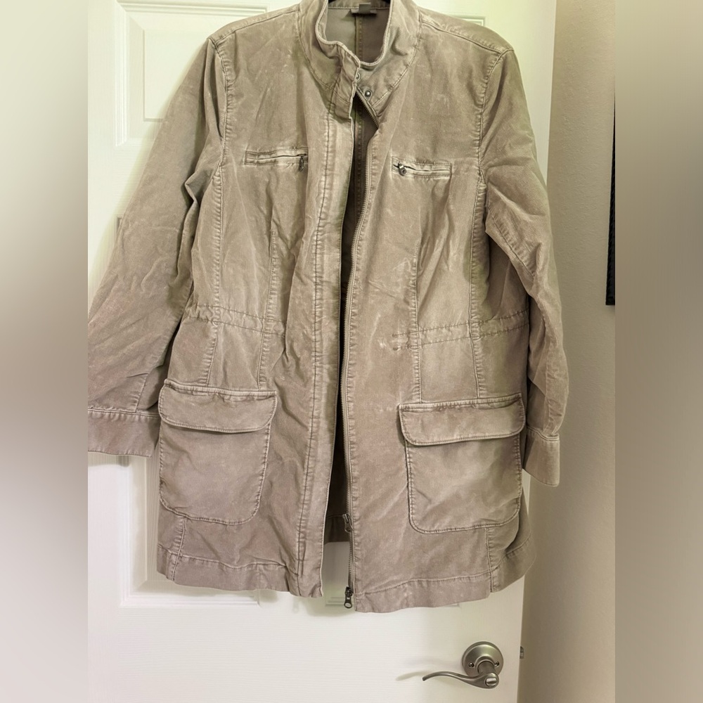 JJill stretch corduroy coat, EUC size M